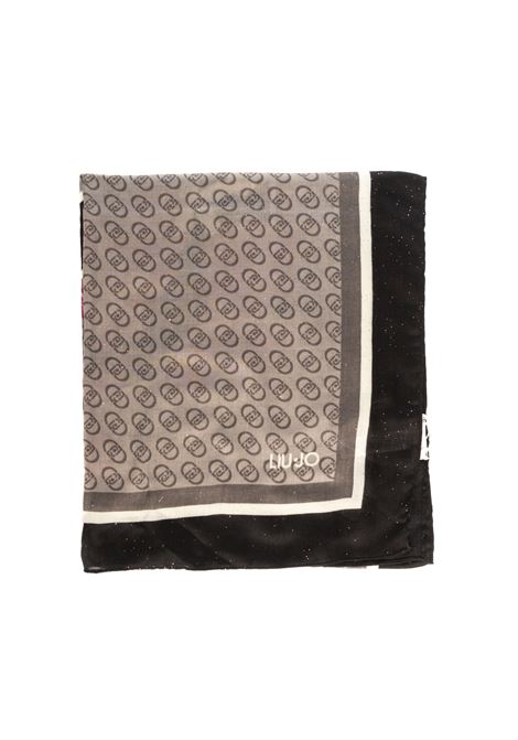 foulard nero LIU JO | 2F4098T0300MAXILOGO-22222